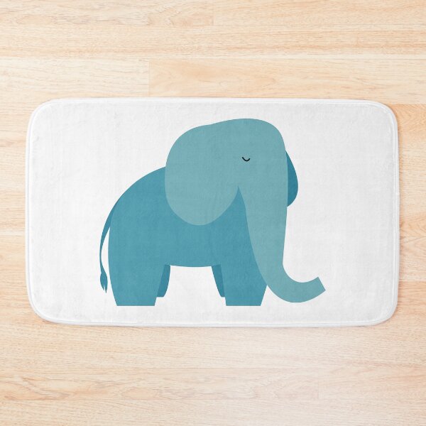 Item preview, Simple blue elephant designed and sold by vieno.
