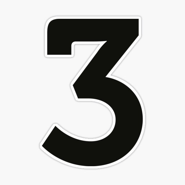 3 - Three' Sticker | Spreadshirt