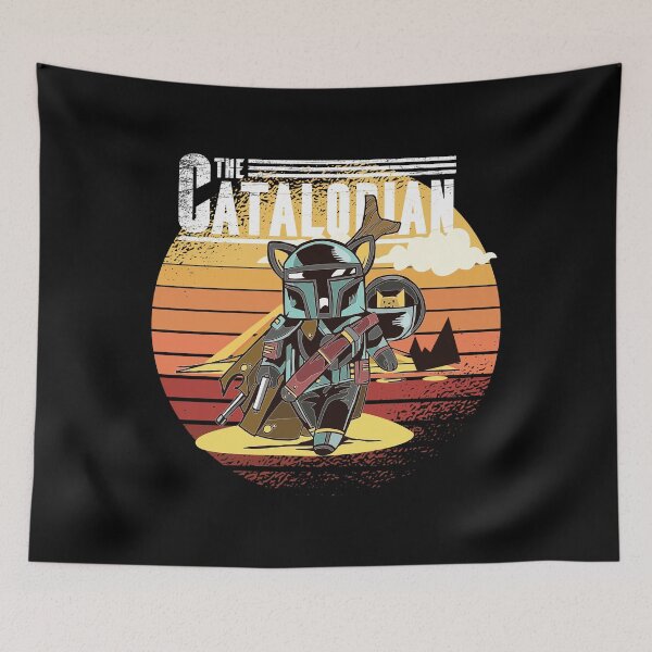 Aperçu de l'œuvre THE CATALORIAN ,funny kitten ,surrise ,grunge,retro funny gift for mom ,dad  créée et vendue par delkh07.