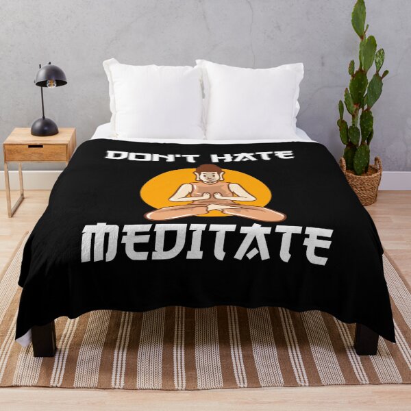 Item preview, Don't hate Meditate - Buddha Doing Yoga designed and sold by Lijo Jose.