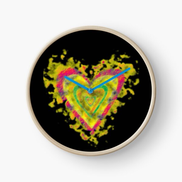 Heart Gold Sugary Clock