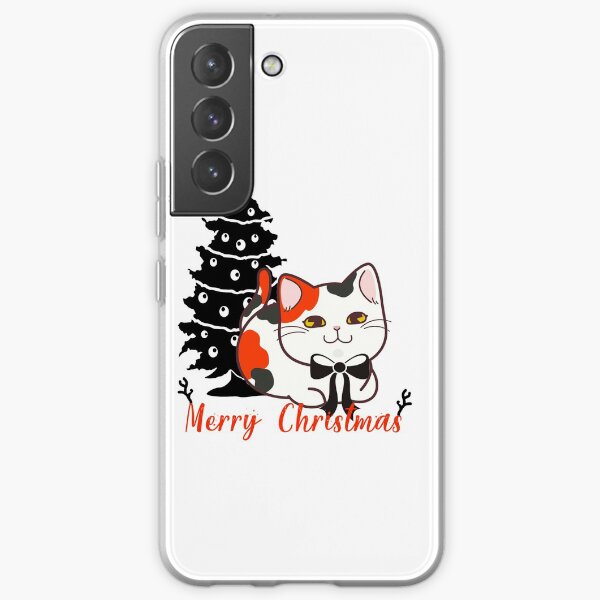 Christmas Cat Tee | Catmas Tee | Christmas Graphic Tee | Merry Christmas Shirt | Christmas Cat Shirt | Cat Graphic Tee Samsung Galaxy Soft Case