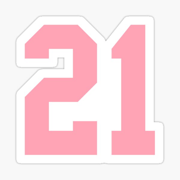 Number 21 Stickers for Sale | Redbubble