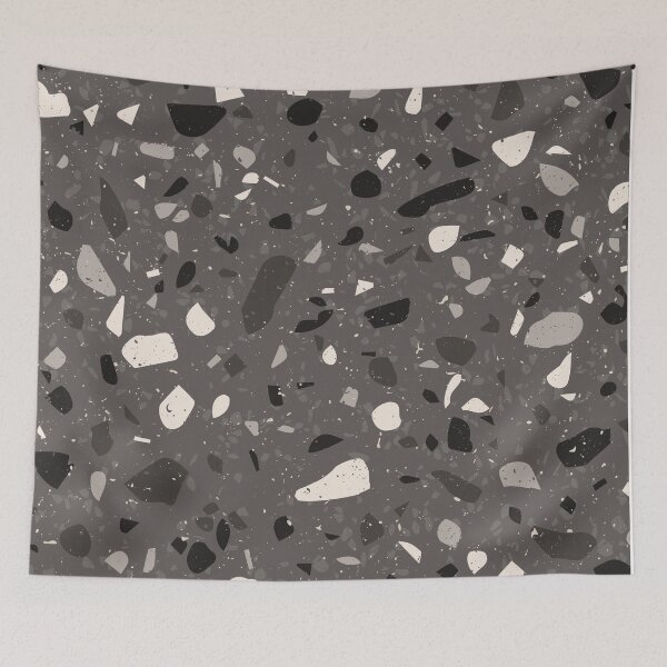 Item preview, Terrazzo Pattern in Grey and White designed and sold by thesnowwhyte.