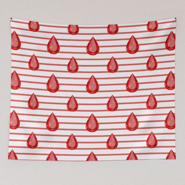Item preview, It's Raining Rubies - on Red Stripes designed and sold by belly-e-luna.