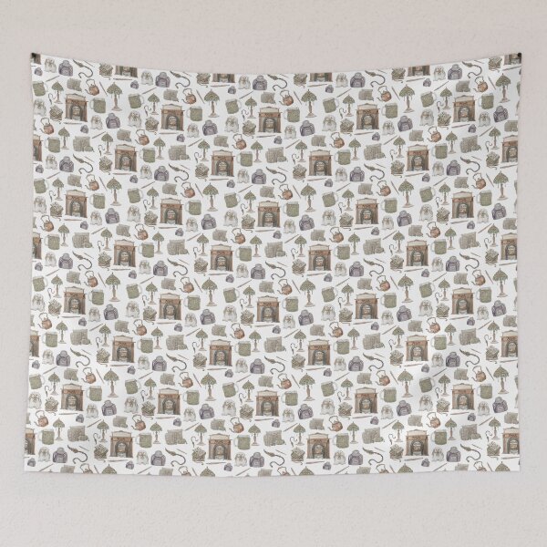 Item preview, Cozy Hearth Witch with White Background designed and sold by Regan Ralston.