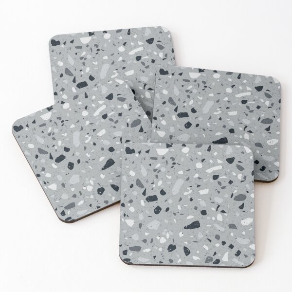 Item preview, Terrazzo Pattern in Light Grey and White designed and sold by thesnowwhyte.