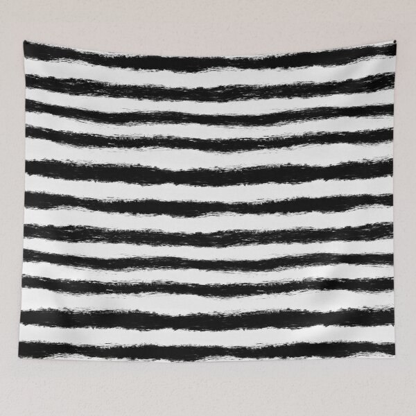 Item preview, Black and White Painted Stripes designed and sold by Cato99.