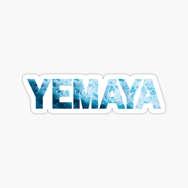 Yemaya waves Sticker