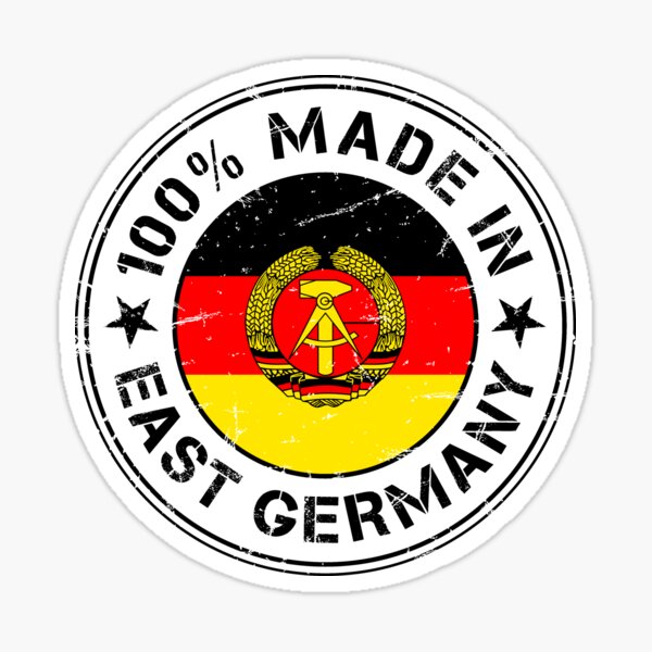 8 Stück Aufkleber DDR Flaggen Set Ostdeutschland Ossi