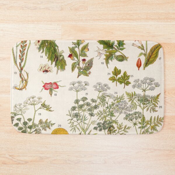 Item preview, Adolphe Millot - Plantes vénéneuses - French vintage botanical illustration designed and sold by DejaVuStudio.