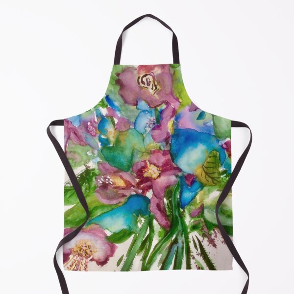 Item preview, “Floral Mania”. Abstract Melting Bouquet. Vibrant Watercolours. designed and sold by Angela Haig-Harrison.
