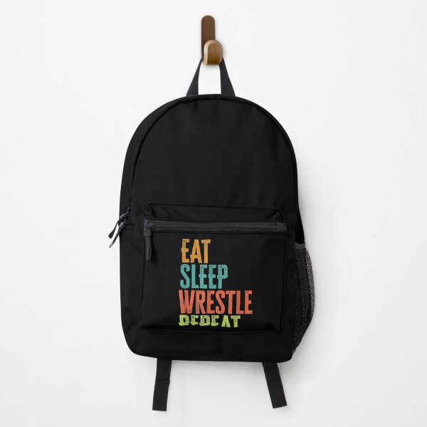 Item preview, Eat Sleep Wrestle Repeat Gym Wrestling Mat Wrestler designed and sold by Emmet Green.