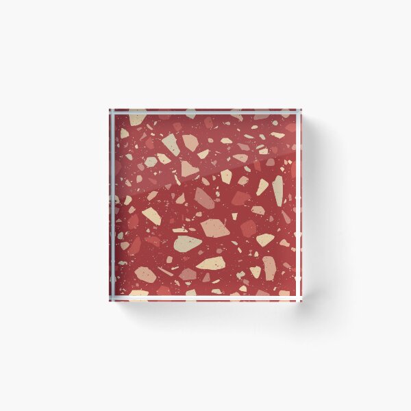 Item preview, Bright Red Terrazzo Pattern designed and sold by thesnowwhyte.