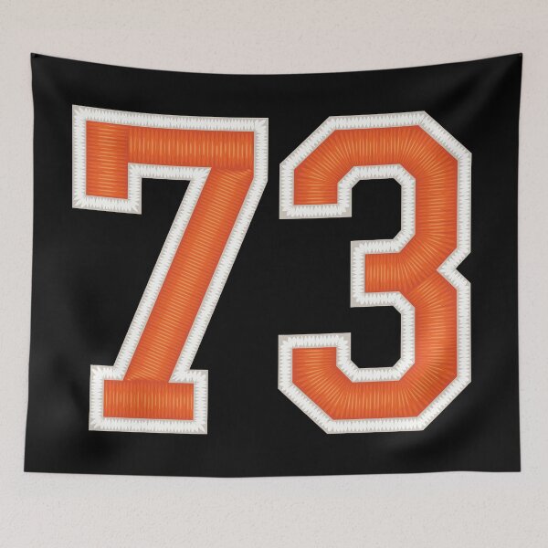 Item preview, Sports Number 73 Jersey seventy three Orange designed and sold by elhefe.