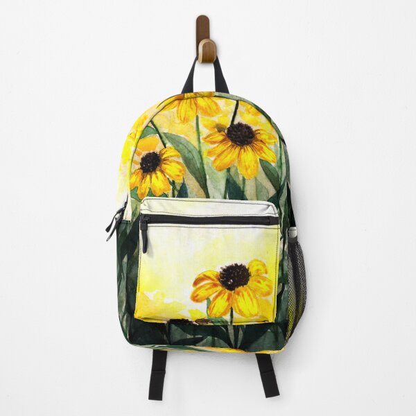 Item preview, Abstract yellow watercolor flowers designed and sold by forestmagic.