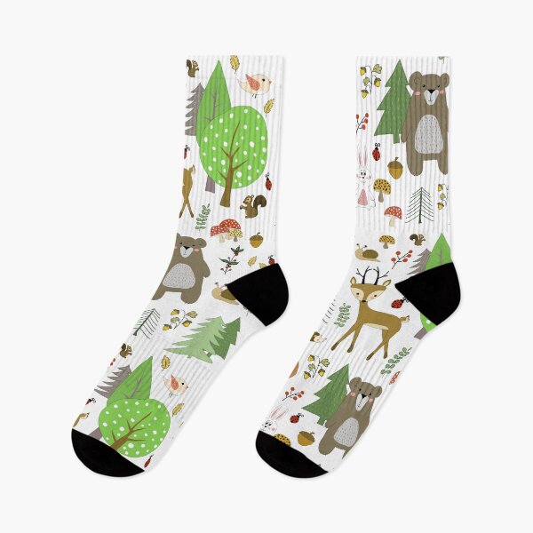 Item preview, Woodland animal pattern designed and sold by PurrfectCorner.