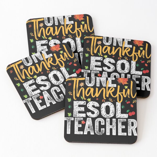 Item preview, ESOL Teachers Students Thanksgiving Gift - ESOL Thankful designed and sold by abcxyzsma.