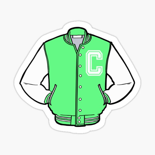 White/Green Park Jimin Varsity Jacket - Jackets Masters