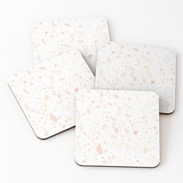 Item preview, Terrazzo Pattern in White and Pink designed and sold by thesnowwhyte.