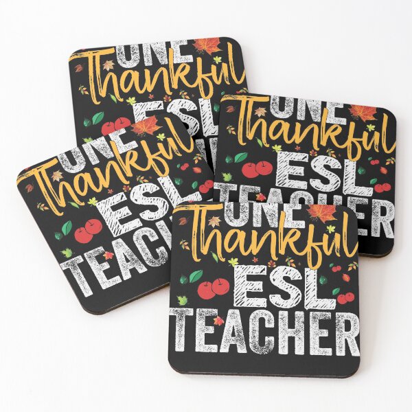 Item preview, ESL Teachers Students Thanksgiving Gift - ESL Thankful designed and sold by abcxyzsma.