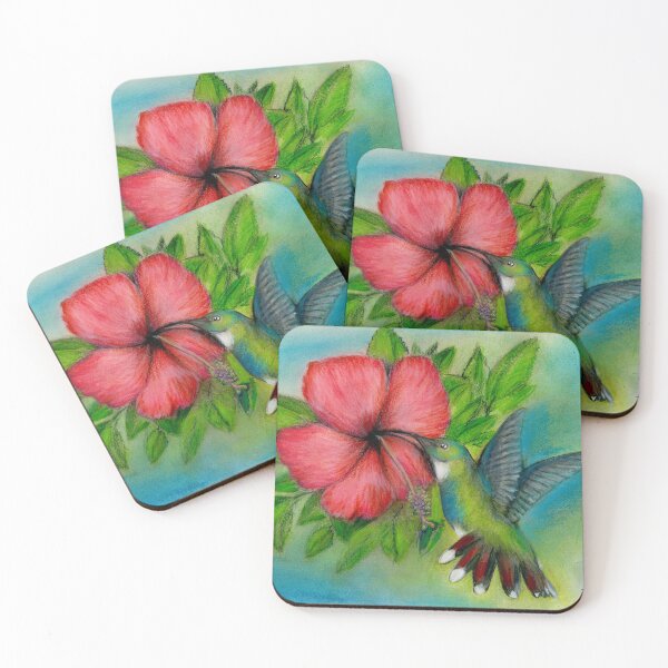 Item preview, Hummingbird over Hibiscus designed and sold by RonZeman.