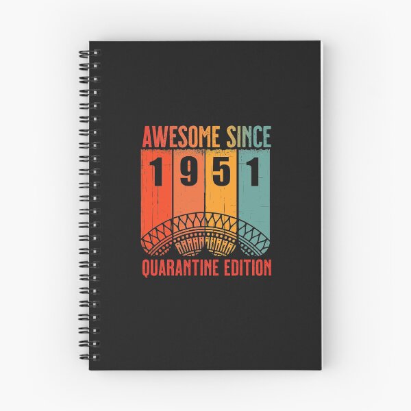 Item preview, Retro Awesome Since 1951 Birthday Age 69 in 2020 the Year of Quarantine designed and sold by Claudia Harbaugh.