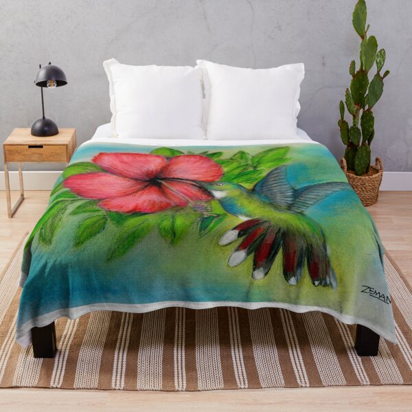 Item preview, Hummingbird over Hibiscus designed and sold by RonZeman.
