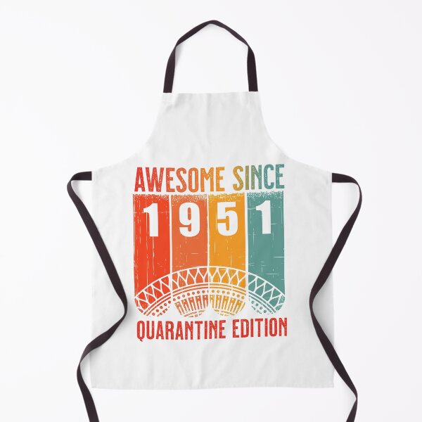 Item preview, Retro Awesome Since 1951 Birthday Age 69 in 2020 the Year of Quarantine designed and sold by Claudia Harbaugh.