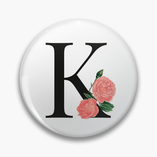 Item preview, Letter K floral rose,K letter designed and sold by asdesignstudio.