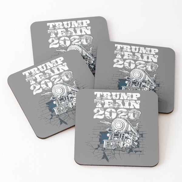 Item preview, Trump Train 2020 Crashing Into Mexican Wall designed and sold by OmmeDesigns.