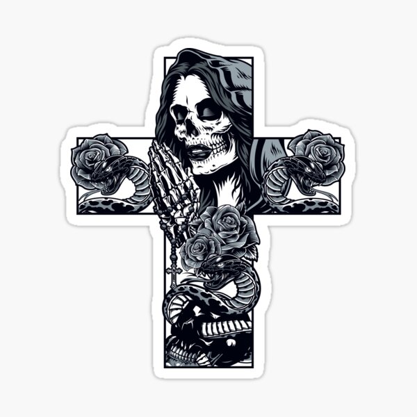 SANTA MUERTE MI NIÑA BLANCA STICKER CALCOMANIA DECAL DE VINILO 10