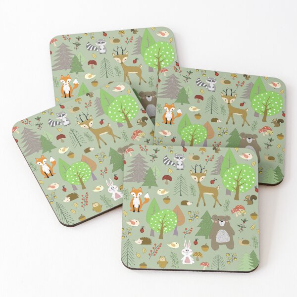 Item preview,  Woodland animals pattern designed and sold by PurrfectCorner.