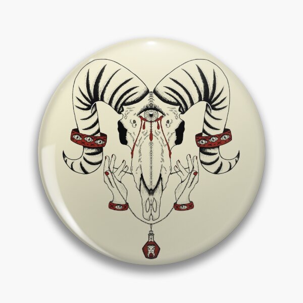 Item preview, Copy of Sheep skull biblically accurate angel with red designed and sold by Shred-Lettuce.