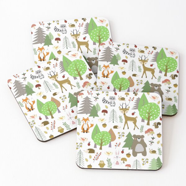Item preview, Woodland animal pattern designed and sold by PurrfectCorner.