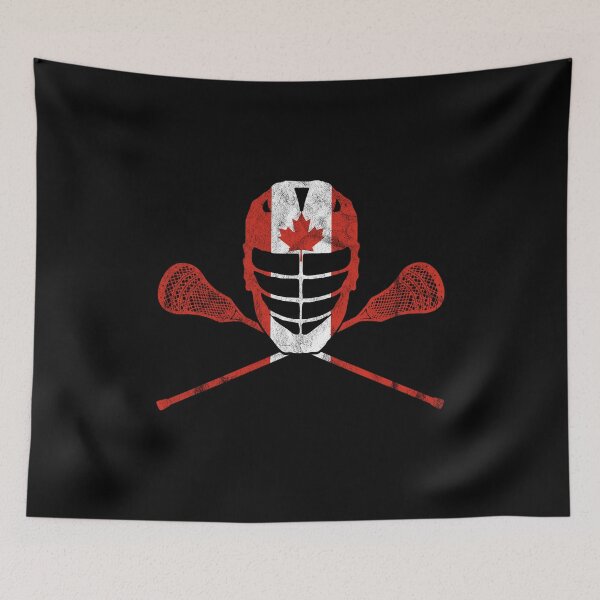 Item preview, Lacrosse Canada Flag, Lax Helmet and Sticks Men Women Kids designed and sold by argupta15115.