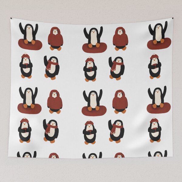 Item preview, Cute Penguin Winter Holiday Sticker Pack designed and sold by Shelby MacAnanny.