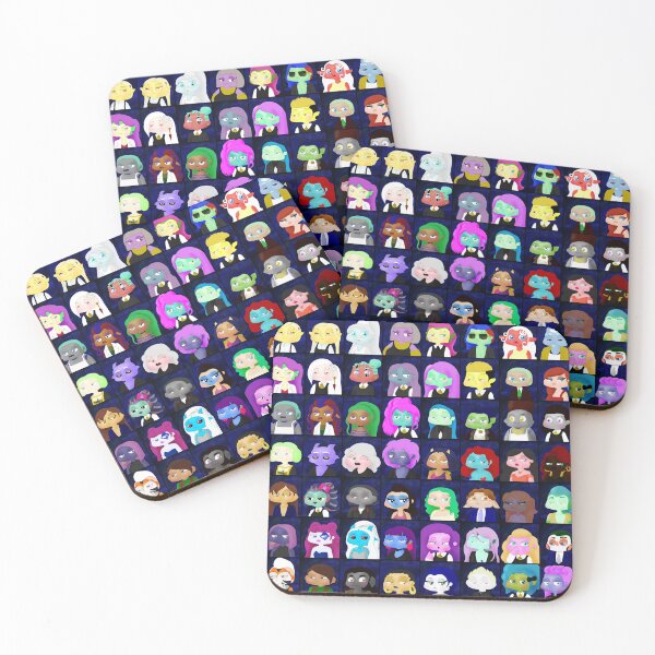 Adhara Space Station Characters Coasters (Set of 4)