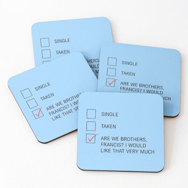 Item preview, Single, Taken... Are We Brothers, Francis? (black) designed and sold by ListingToPort.