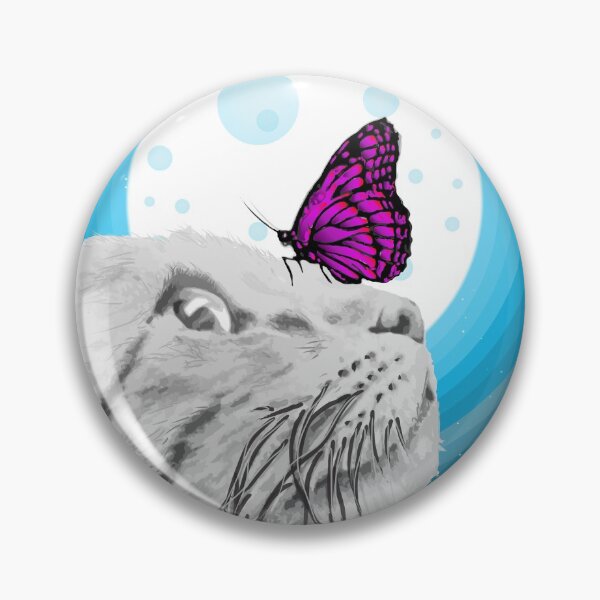 Item preview, Cat and butterfly designed and sold by Grumpymu.