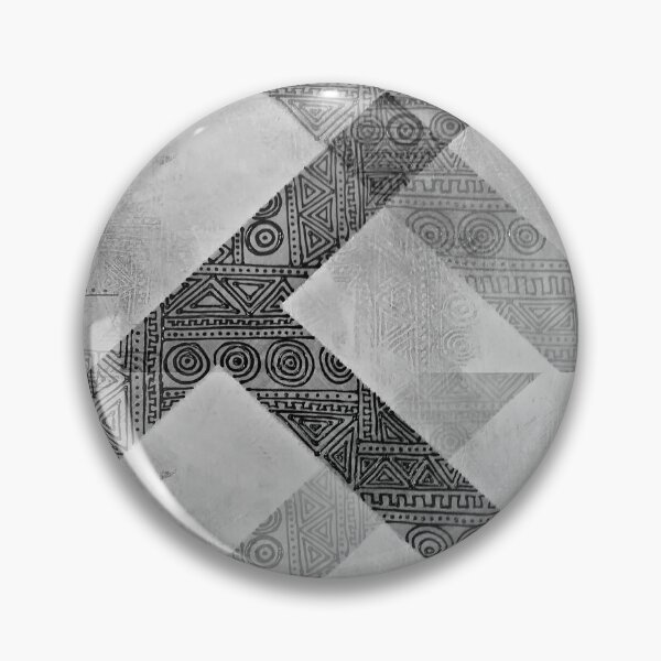Item preview, Black and white tribal portrait designed and sold by khalaijimase.