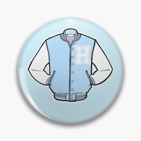 Item preview, Cute Letter H Jacket Sticker designed and sold by GeorgiaMarie13.