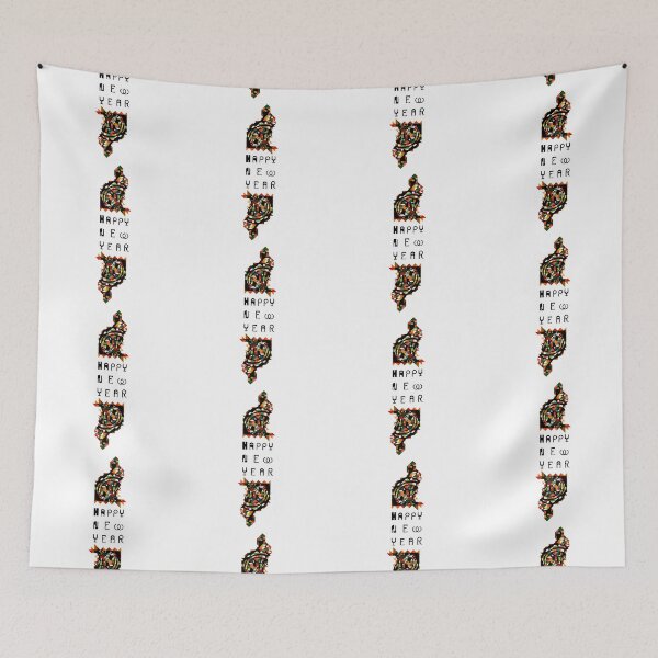 Item preview,  Happy New Year Rabbits- Double colourful Image - Happy and Positive Nature  designed and sold by BDLVandFriends.