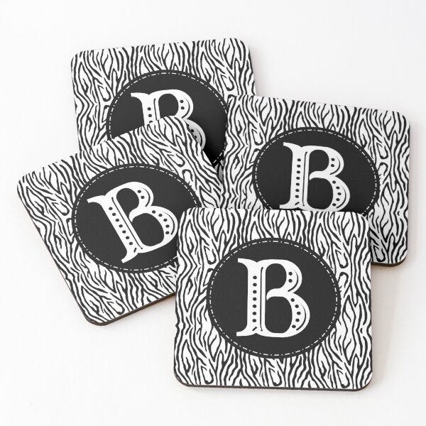 Item preview, Zebra Monogram Letter B designed and sold by MarkTees.