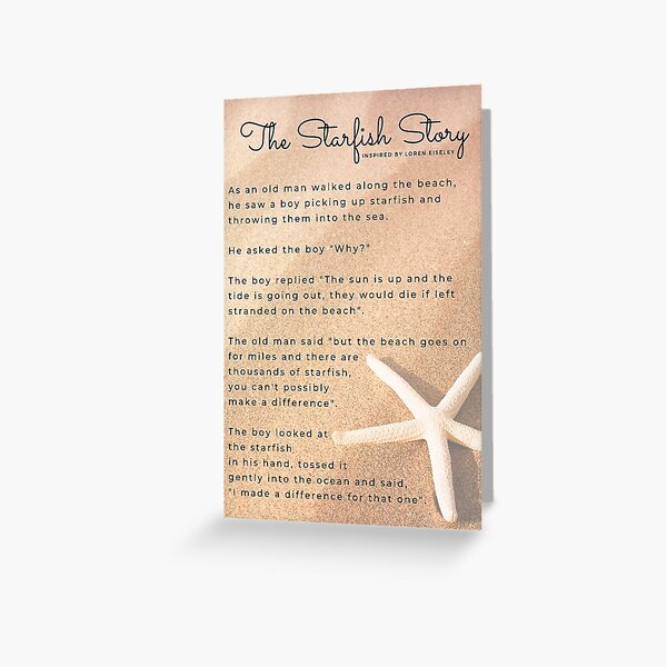 Item preview, The Starfish Story designed and sold by VickiJames.