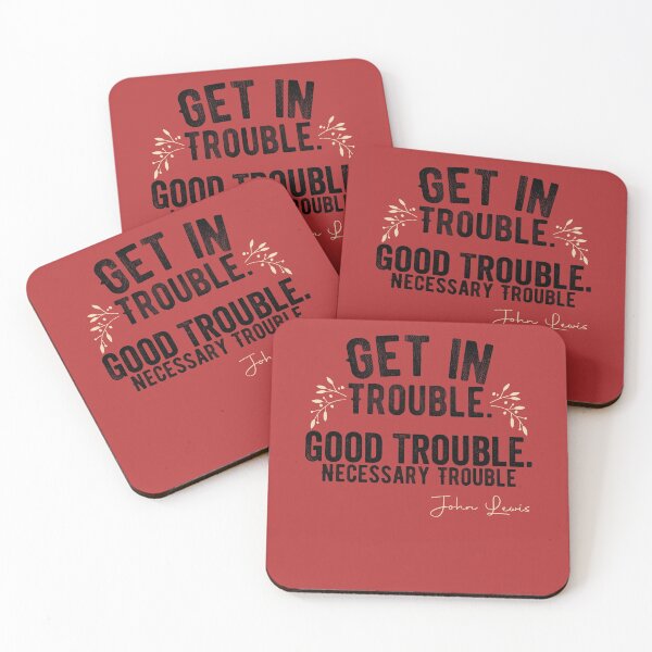 Item preview, Get in Trouble Good Trouble Necessary Trouble John Lewis Civil Rights designed and sold by Jake  Knifer.