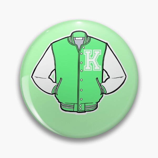 Item preview, Cute Letter K Jacket Sticker designed and sold by GeorgiaMarie13.