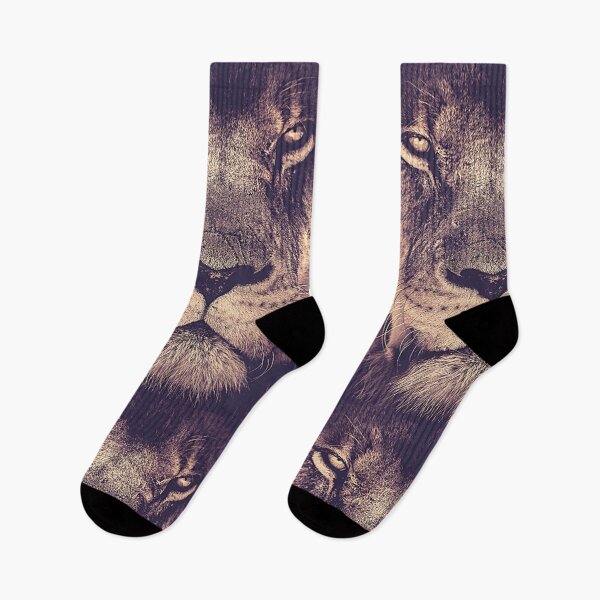 Item preview, Lion face wild animals designed and sold by wiggy38.