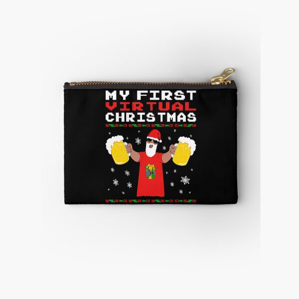 Item preview, My First Virtual Christmas Funny Beer Lover Gift T-Shirt For Christmas designed and sold by Paulina Vanlife.