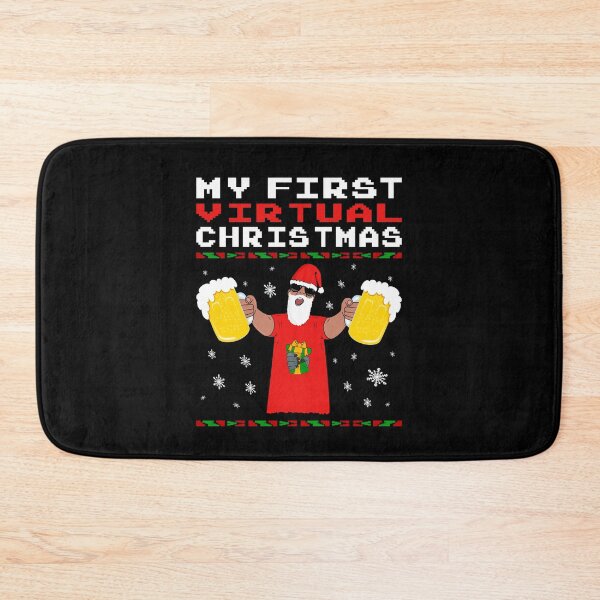 Item preview, My First Virtual Christmas Funny Beer Lover Gift T-Shirt For Christmas designed and sold by Paulina Vanlife.